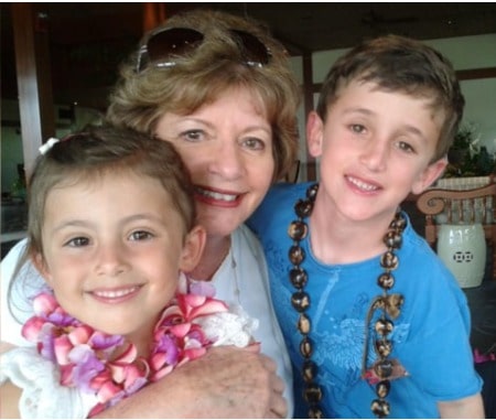 Linda Anne with her grandchild 